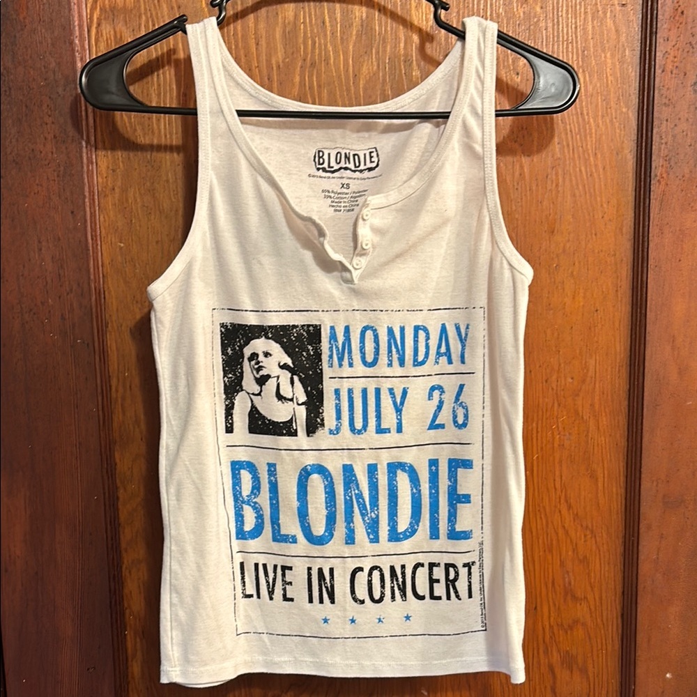 White Tank Top - Live in Concert Design